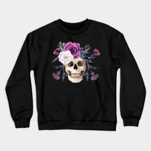 Forest Witch Violet Skull Crewneck Sweatshirt